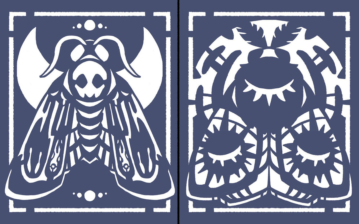 Initial drafts done in photoshop
